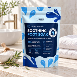 Soothing Foot Soak – Epsom Salt, Dead Sea Salt & Tea Tree Oil, 1.5kg