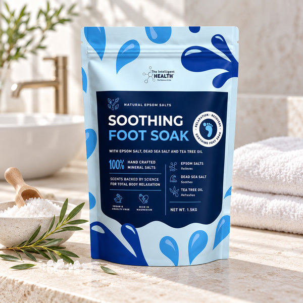 Soothing Foot Soak – Epsom Salt, Dead Sea Salt & Tea Tree Oil, 1.5kg