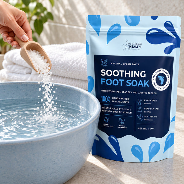 Soothing Foot Soak – Epsom Salt, Dead Sea Salt & Tea Tree Oil, 1.5kg