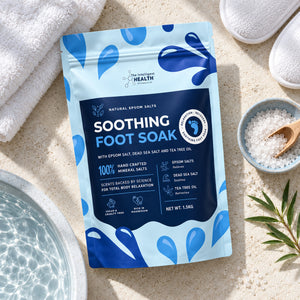 Soothing Foot Soak – Epsom Salt, Dead Sea Salt & Tea Tree Oil, 1.5kg