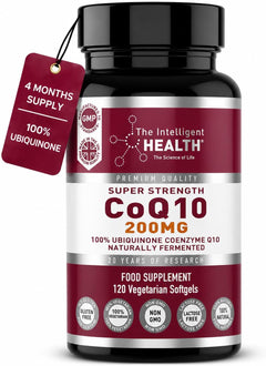 CoQ10 Supplement, Fermented Coenzyme Q10 Ubiquinone, 200mg, 90 and 120 Softgels