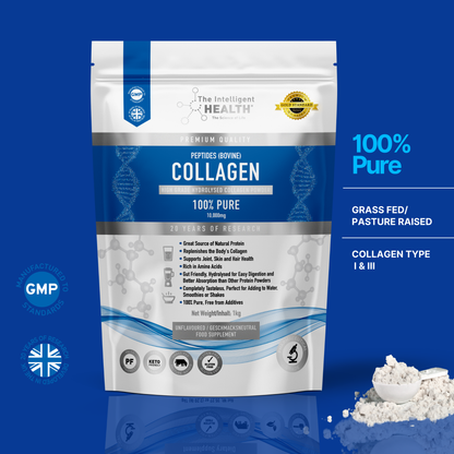 Pure Collagen Peptides 1kg | Premium Hydrolysed Peptides  - Protein Rich