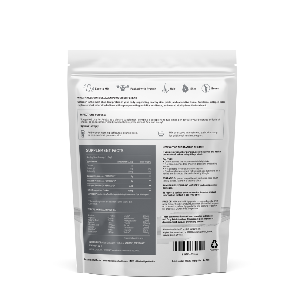 Functional Collagen Complex with Verisol®, Fortigel®, Fortibone® and UC-II®