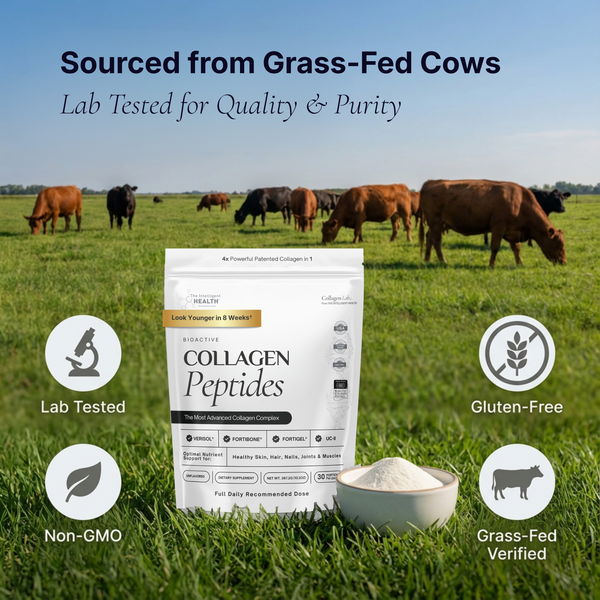 Grass-fed bovine collagen with clinically studied ingredients