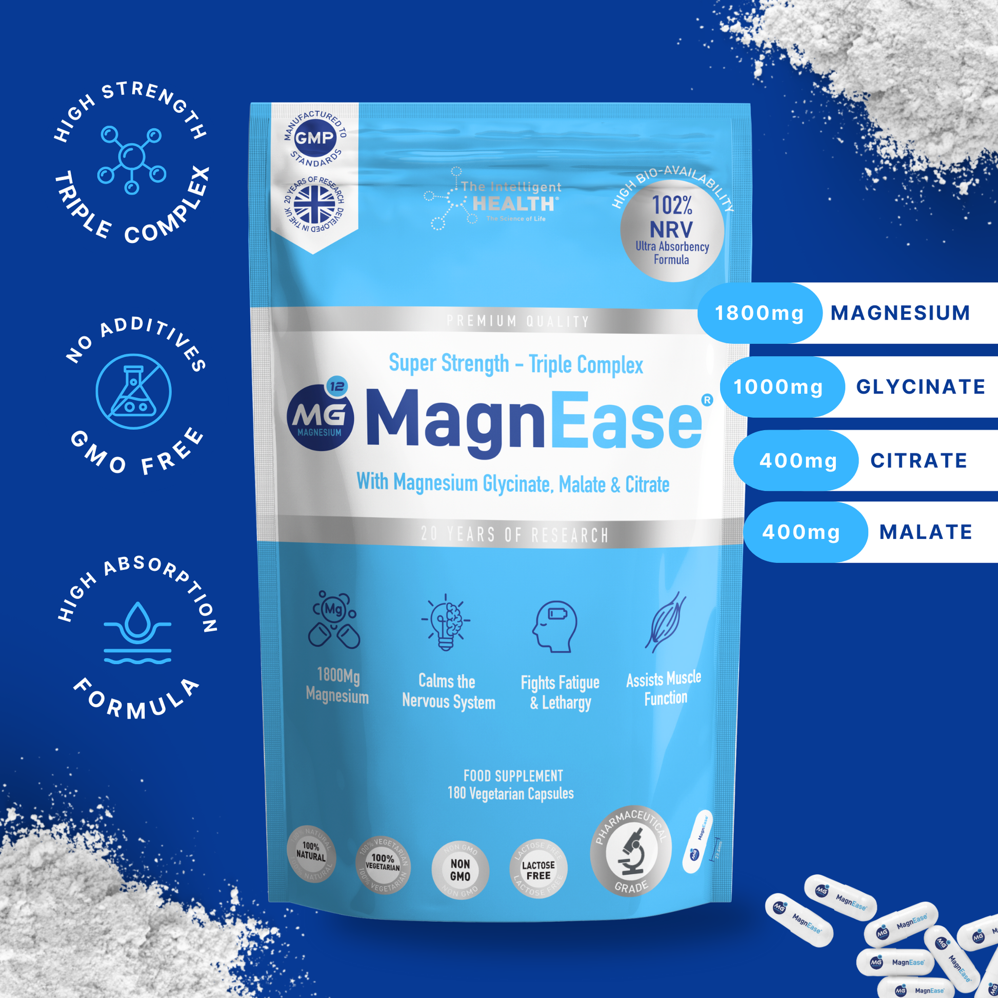 Best Immune Magnesium Glycinate 1000 Mg Per Serving High - Foto 14