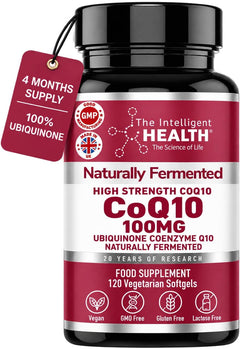 CoQ10 Supplement, Fermented Coenzyme Q10 Ubiquinone, 100mg, 90 and 120 Softgels