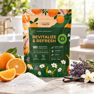Revitalize & Refresh Epsom Salt Bath Soak with Sweet Orange, Lavender & Vanilla – 1.5kg