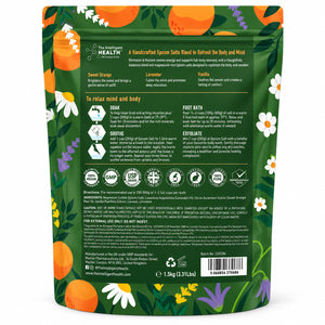 Revitalize & Refresh Epsom Salt Bath Soak with Sweet Orange, Lavender & Vanilla – 1.5kg