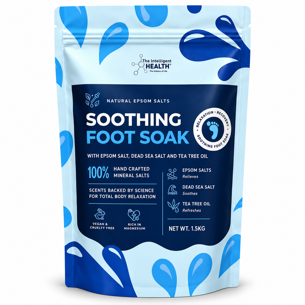 Soothing Foot Soak – Epsom Salt, Dead Sea Salt & Tea Tree Oil, 1.5kg